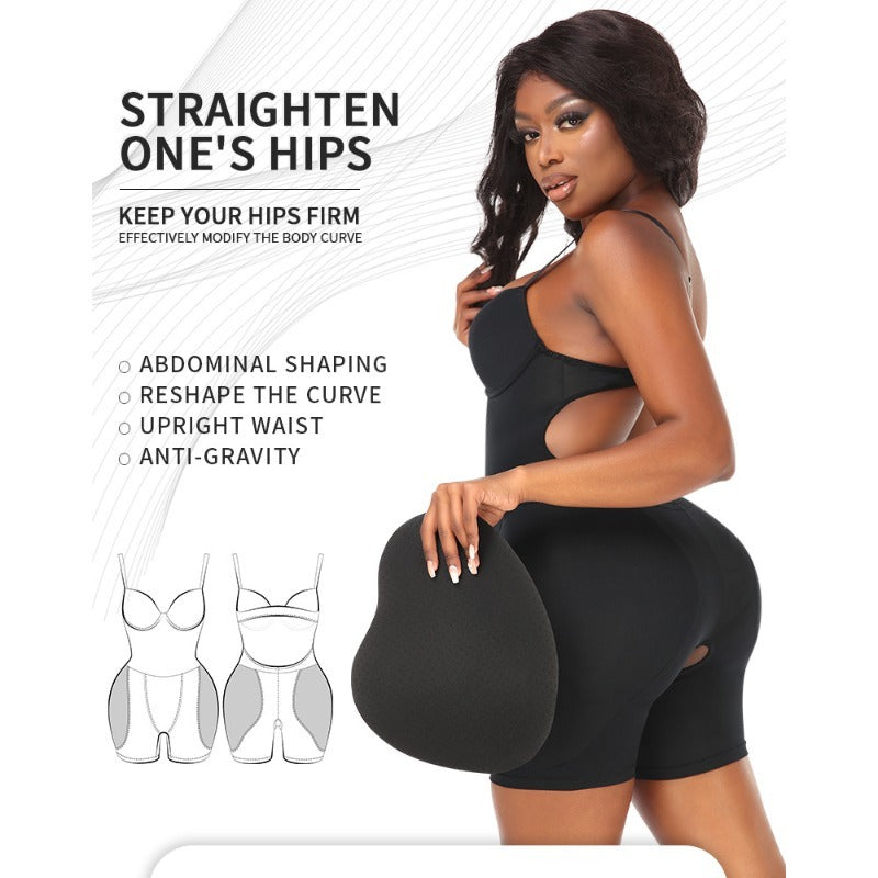 Butt lifter padded shapewear tummy control camisole