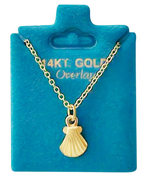 Made In USA Scallop Shell Necklace Gold or Silver