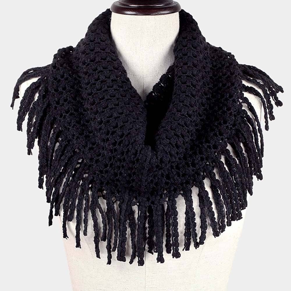 Mini Tube Fringe Scarf