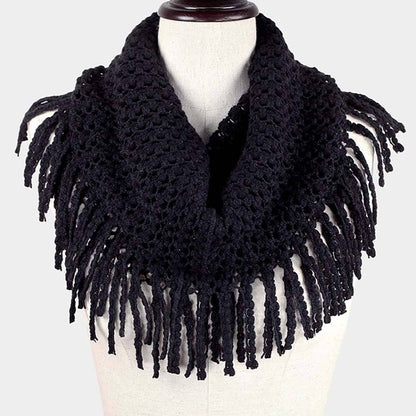 Mini Tube Fringe Scarf