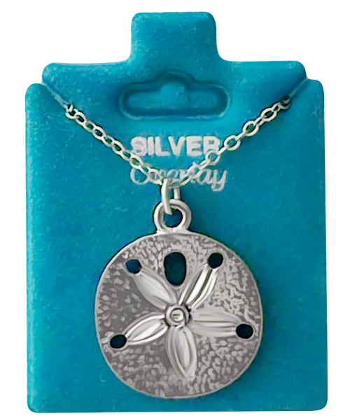 Made In USA Large Sand Dollar Necklace Gold or Silver