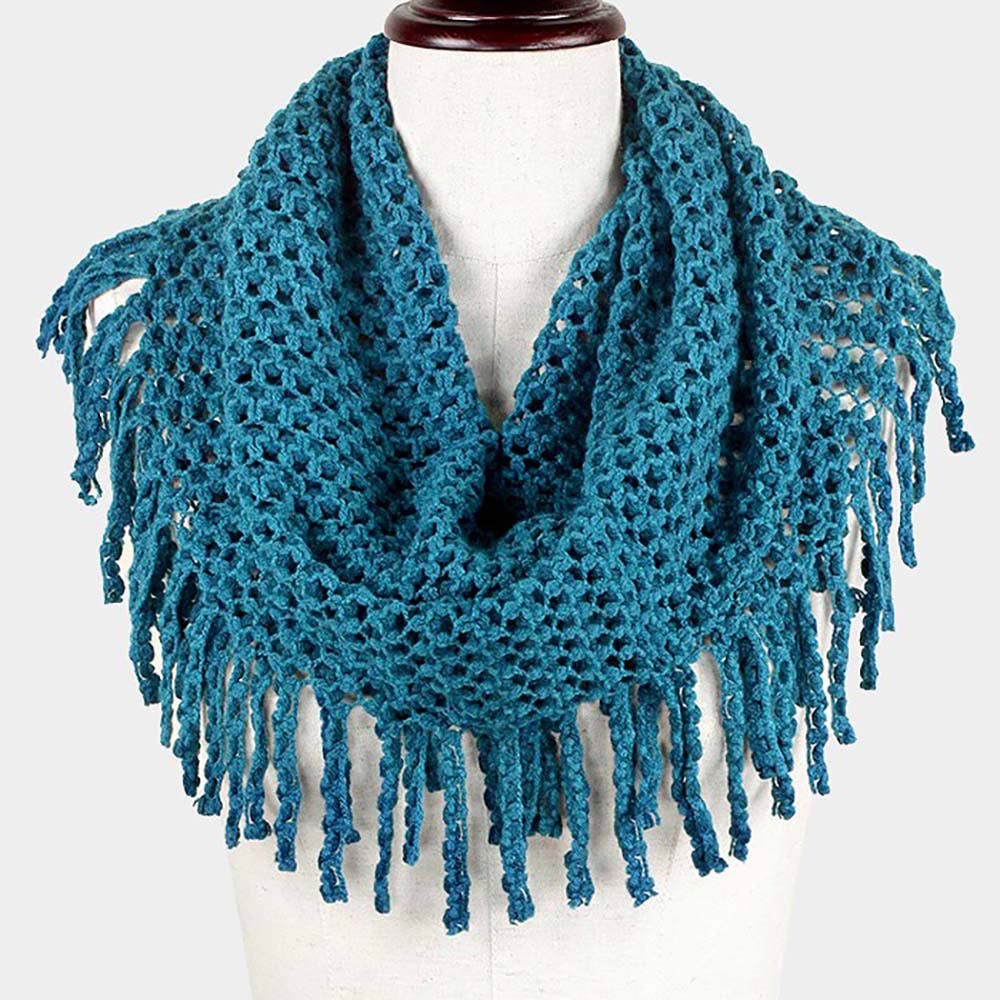 Mini Tube Fringe Scarf