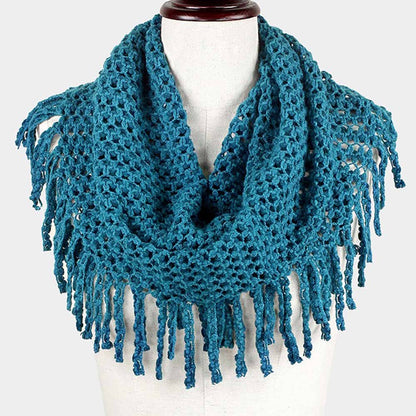 Mini Tube Fringe Scarf