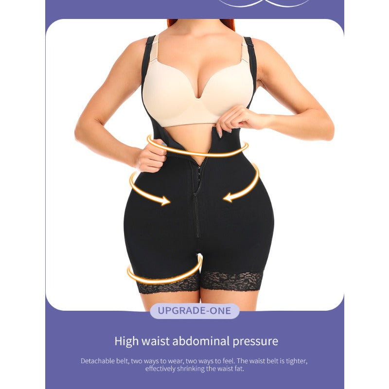 Butt lifter panty body shaping open crotch shapewear