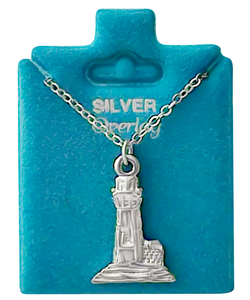 Made In USA Barnegat Lighthouse Necklace Gold or Silver