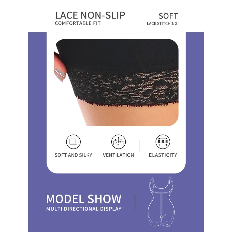 Butt lifter panty body shaping open crotch shapewear