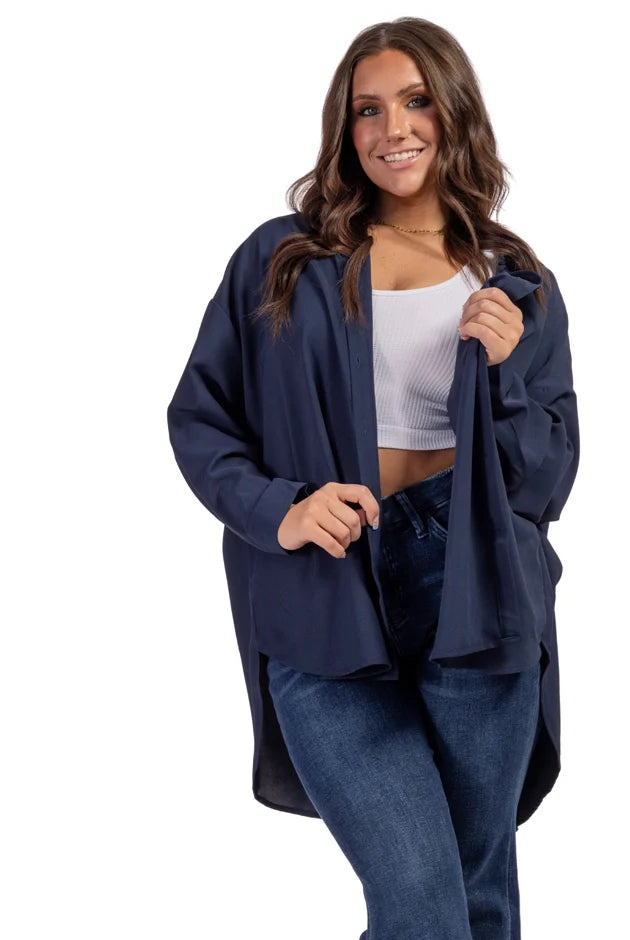 Women's Collar Long Sleeve Top
