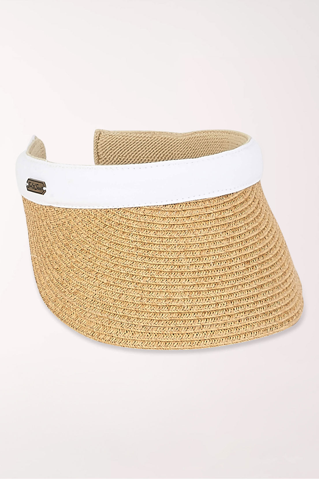 White Woven UPF50+ Visor