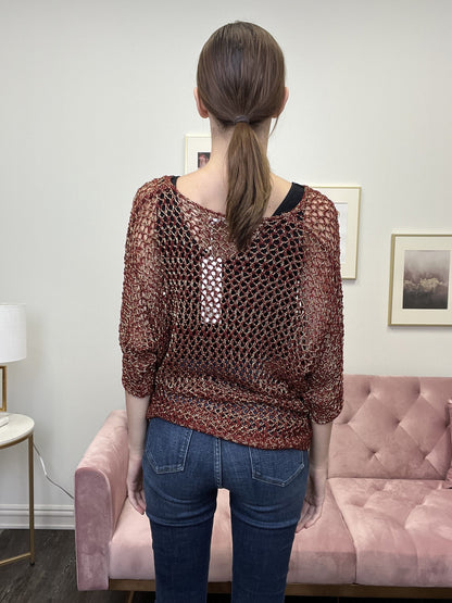 Hard To Handle Women's Open Knit Sweater