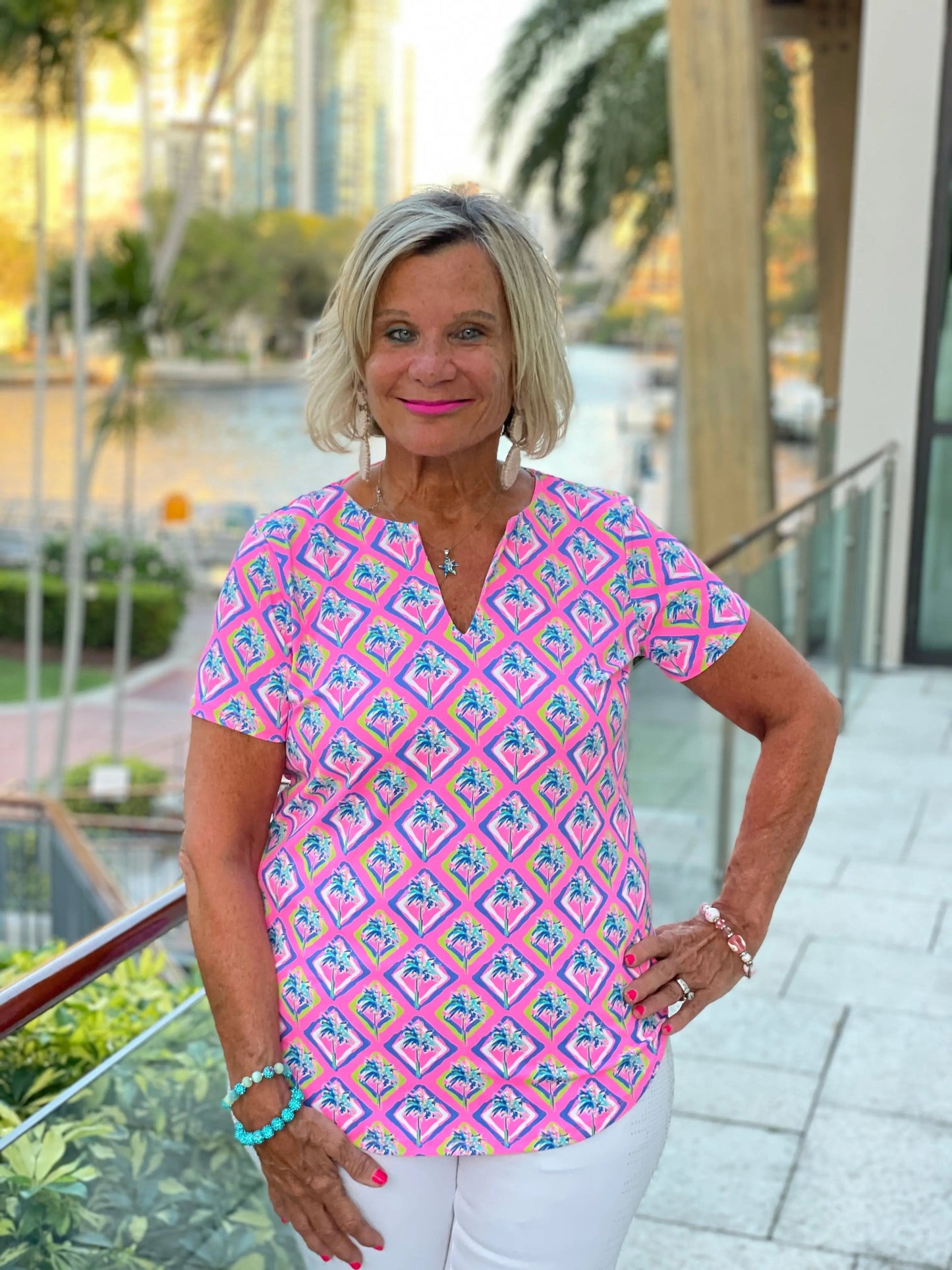 PALM TREE SIESTA SHORT SLEEVE