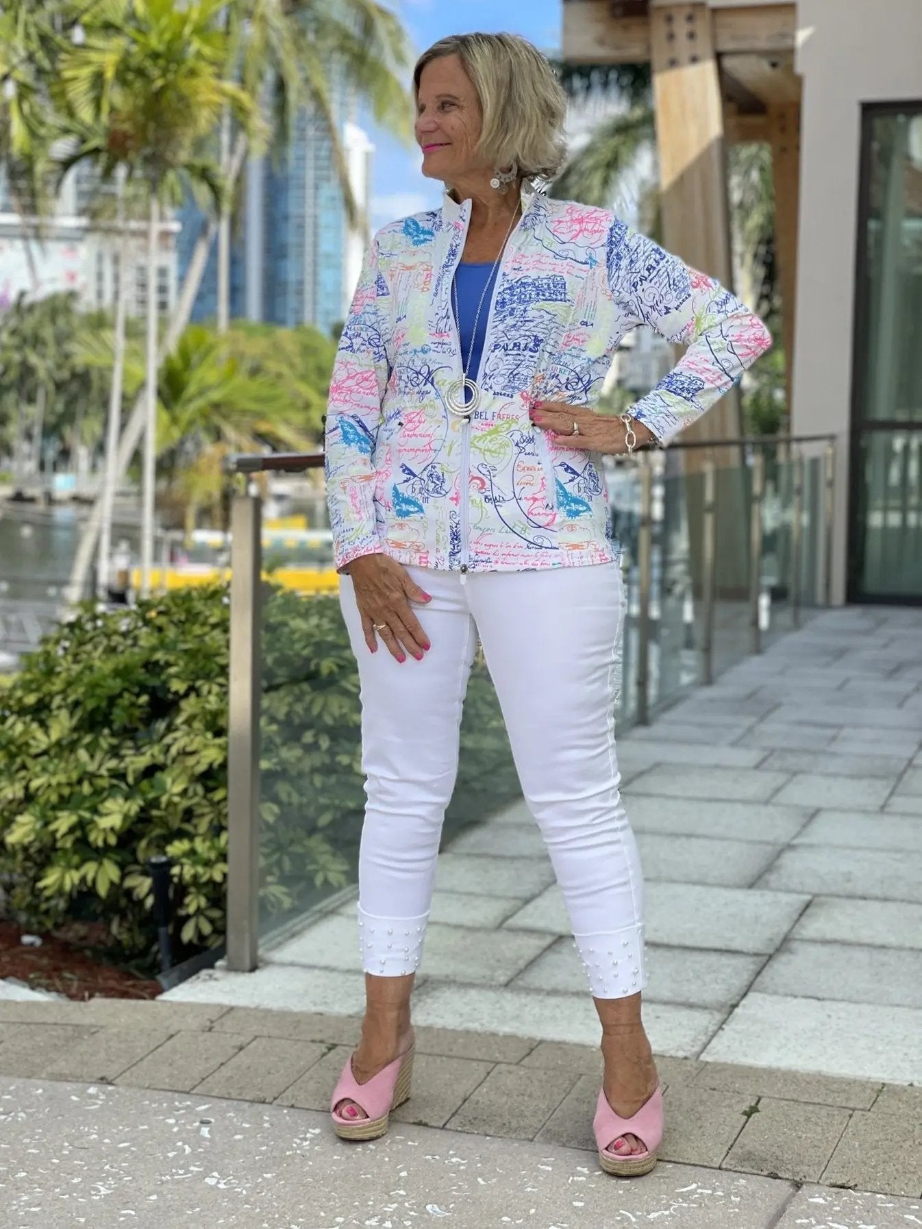 POSTCARDS OF LOVE FULL ZIPPER JACKET