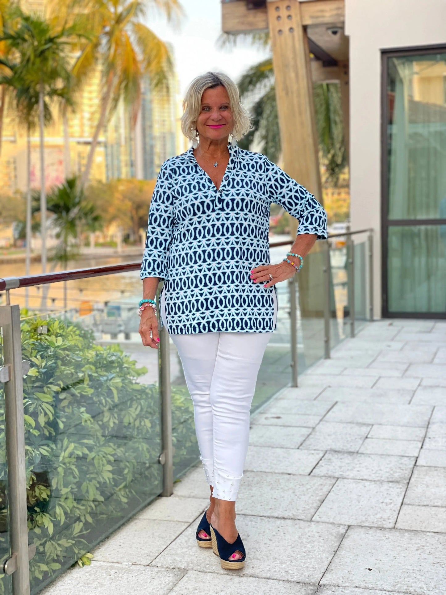 MELINA BLUE TUNIC