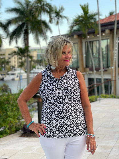 NAPLES DAY SLEEVELESS RUFFLE