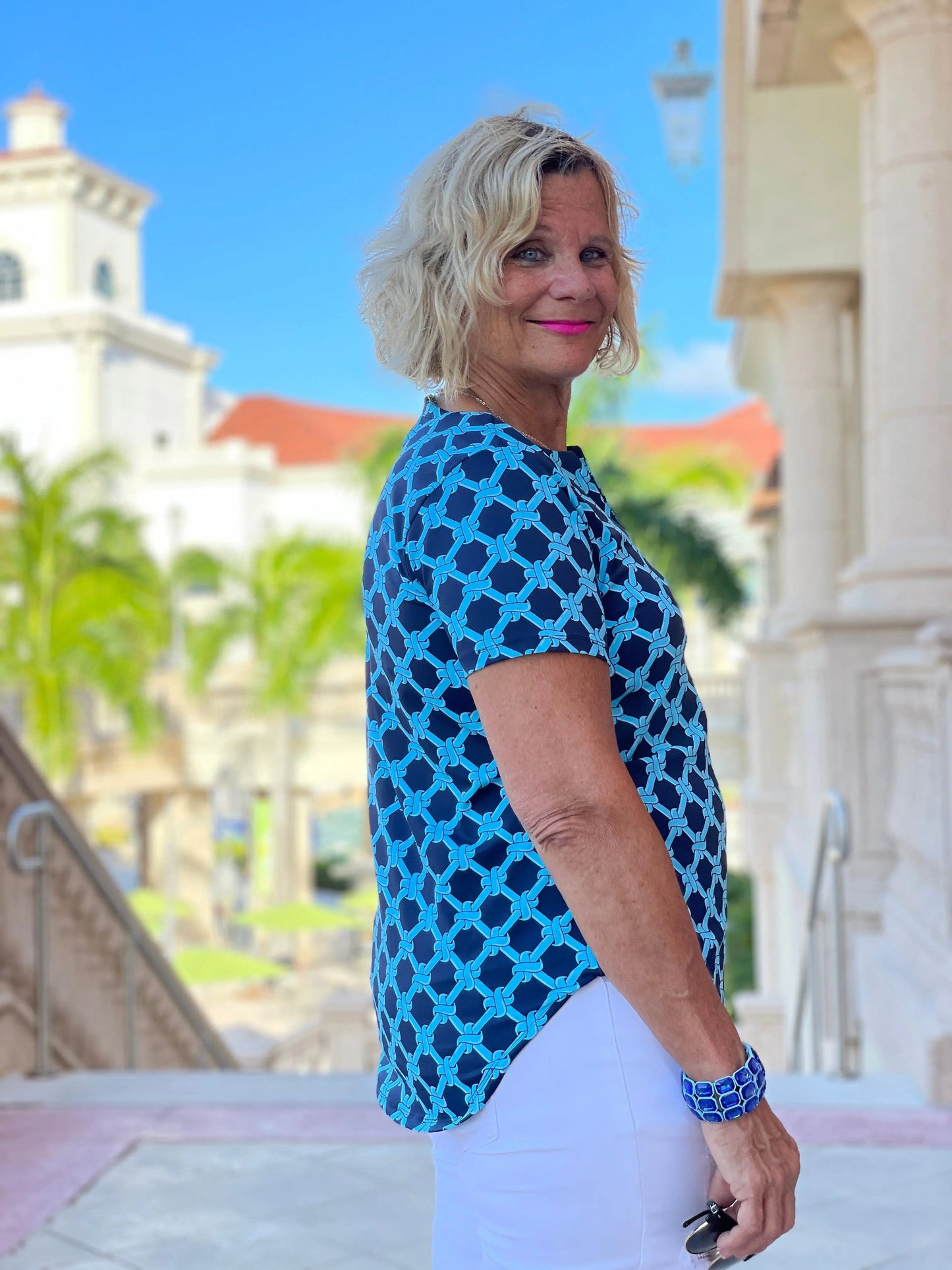 SEASIDE BLUE SHORT SLEEVE