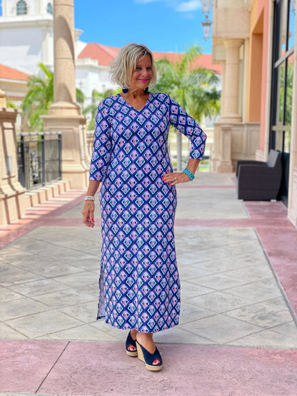 PINEAPPLE VACA ELBOW MAXI