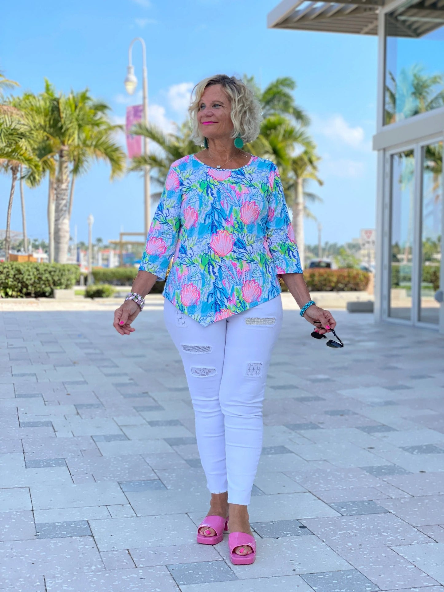SEASHELL BEACH  ASYMMETRIC TOP