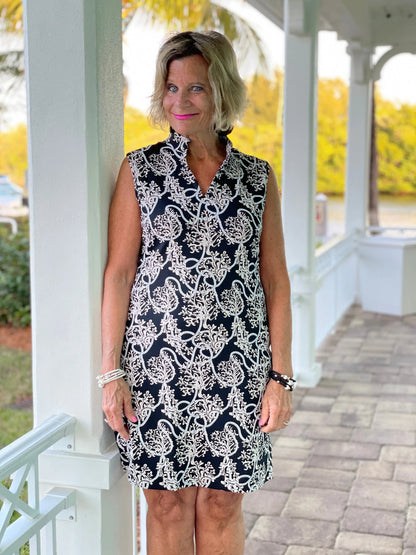 NAUTICAL  LANE COLLAR DRESS