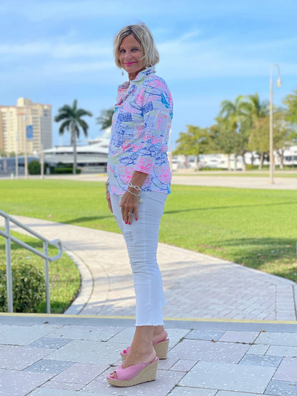 POST CARDS OFLOVE 3/25 RUFFLE TOP