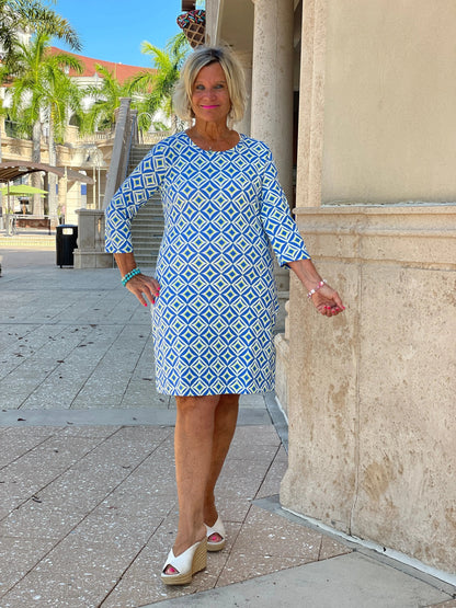 PINEAPPLE VACA SLEEVE DRESS