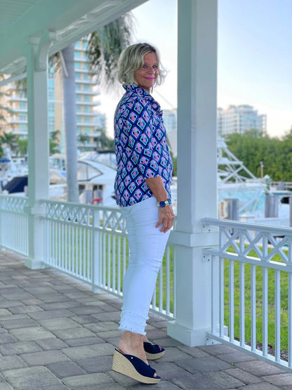 PINEAPPLE VACA RUFFLE TOP