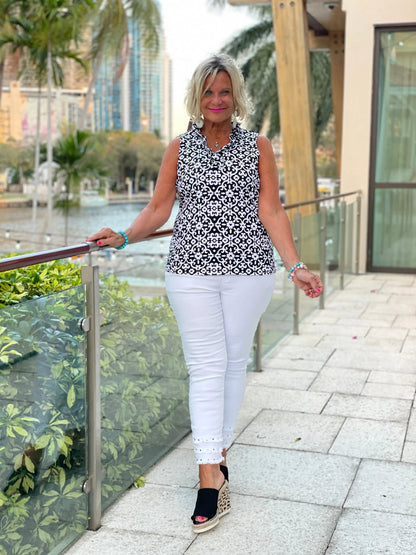 NAPLES DAY SLEEVELESS RUFFLE