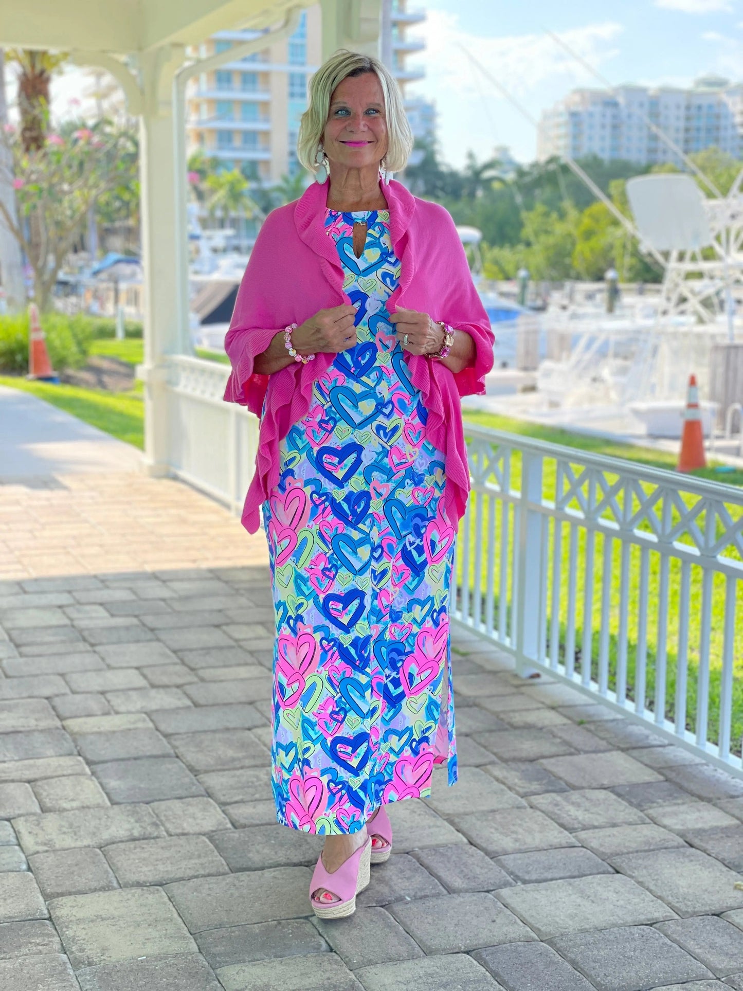 SECRET LOVE HEARTS KEYHOLE MAXI
