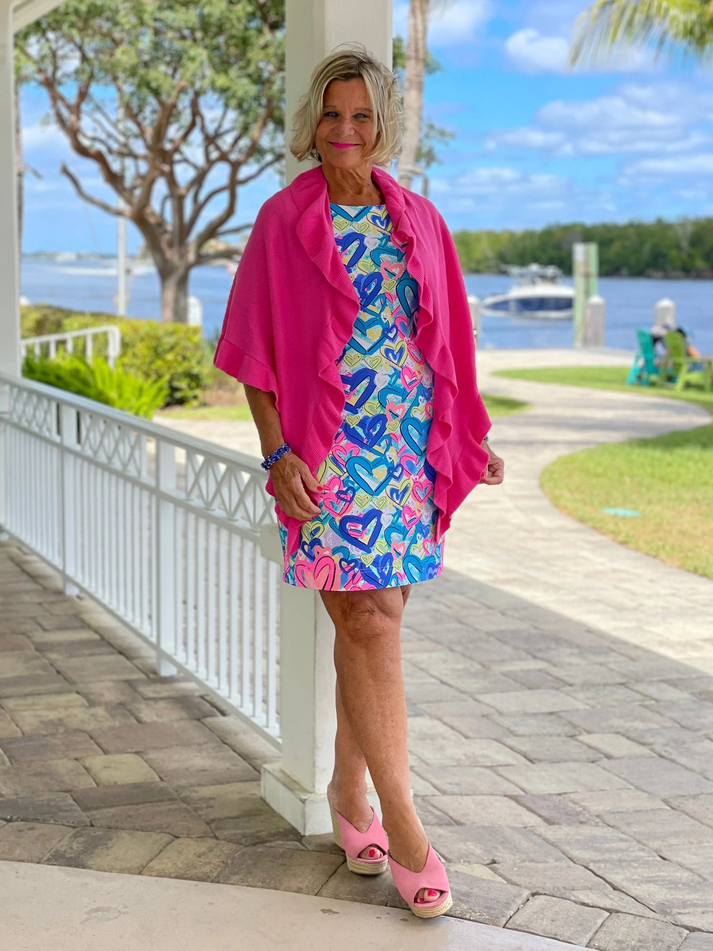 SECRET LOVE HEARTS SHIFT DRESS