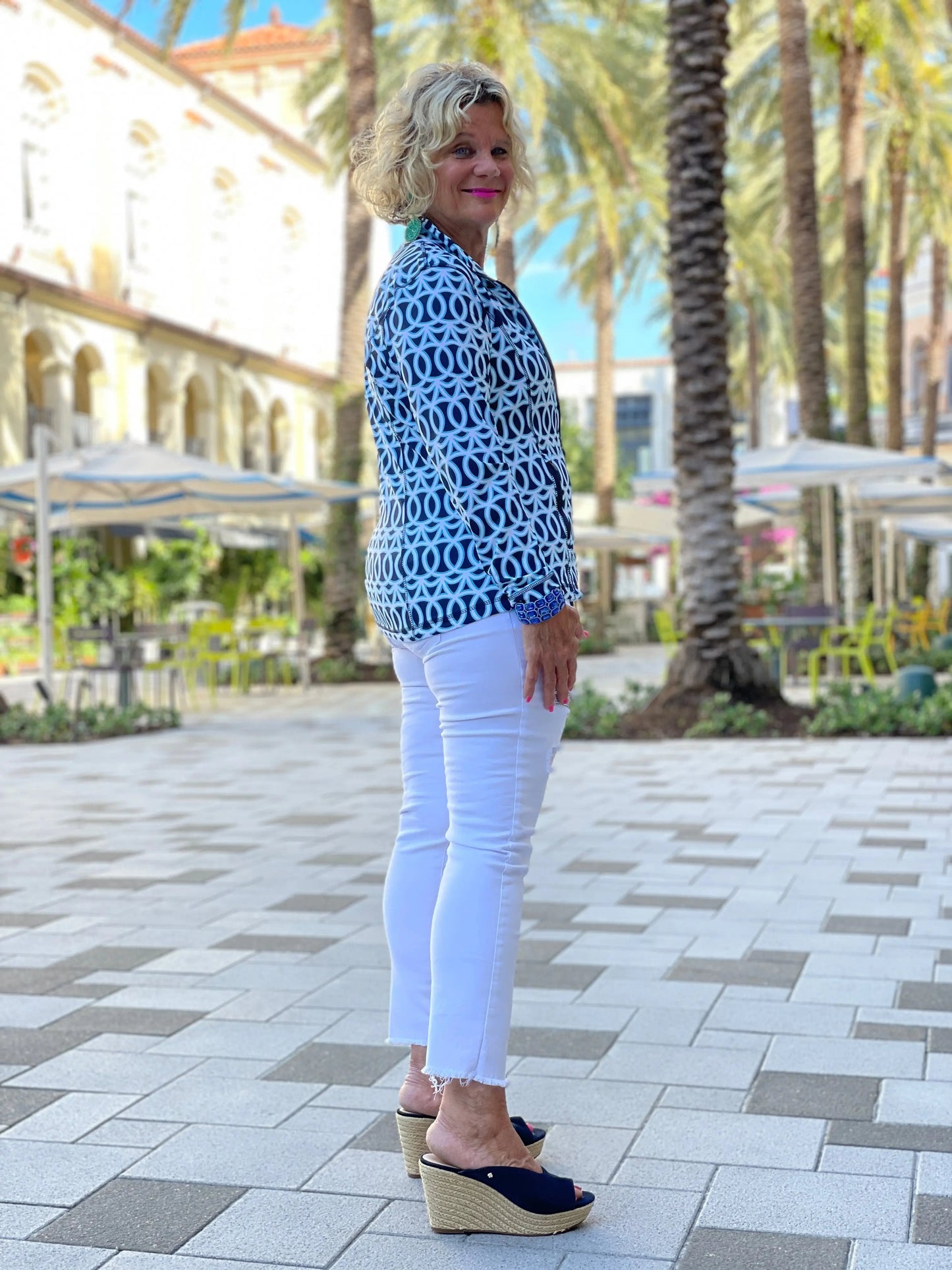 MELINA BLUE FULL ZIPPER