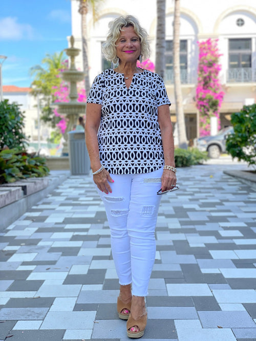 SANDBAR SHORT SLEEVE TOP