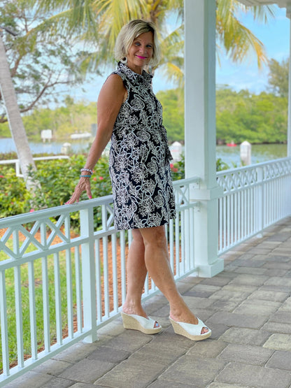 NAUTICAL LANE COLLAR DRESS