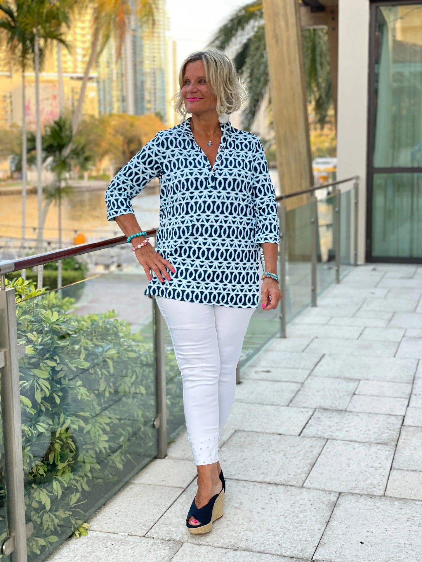 MELINA BLUE TUNIC