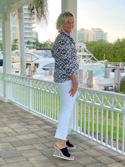 NAPLES DAY RUFFLE TOP