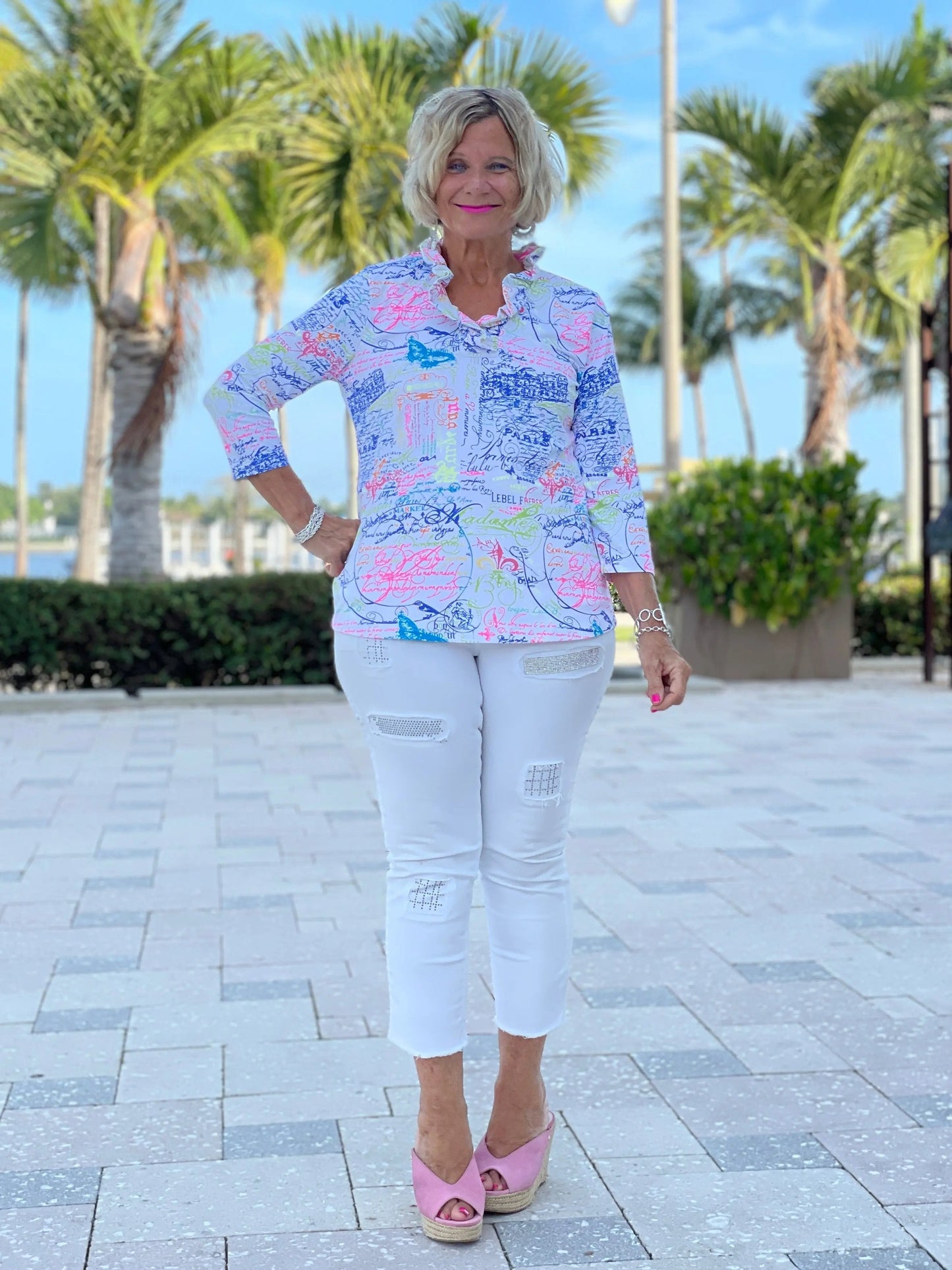POST CARDS OFLOVE 3/25 RUFFLE TOP