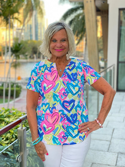 SECRET LOVE HEARTS SHORT SLEEVE