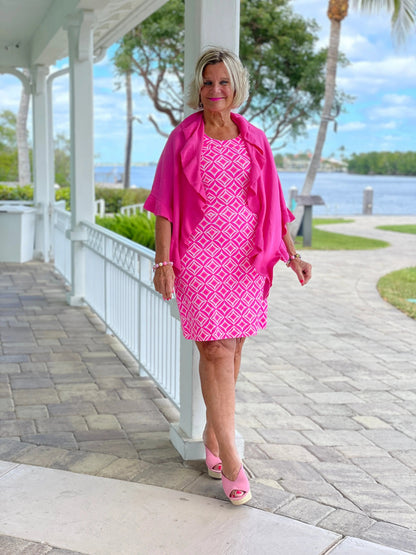 PINK DIAMONDS HALTER DRESS