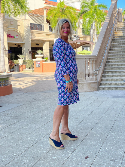 PINEAPPLE VACA SLEEVE DRESS