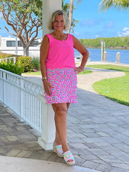 PALM TREE SIESTA CHA CHA SKORT