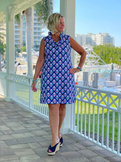 PINEAPPLE VACA RUFFLE DRESS