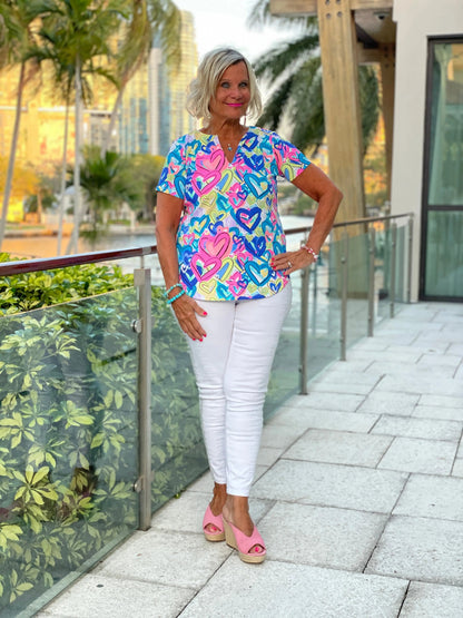 SECRET LOVE HEARTS SHORT SLEEVE