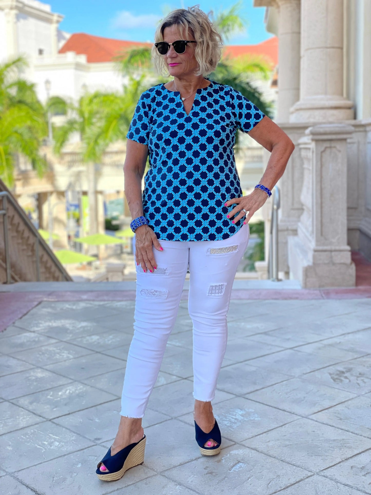 SEASIDE BLUE SHORT SLEEVE