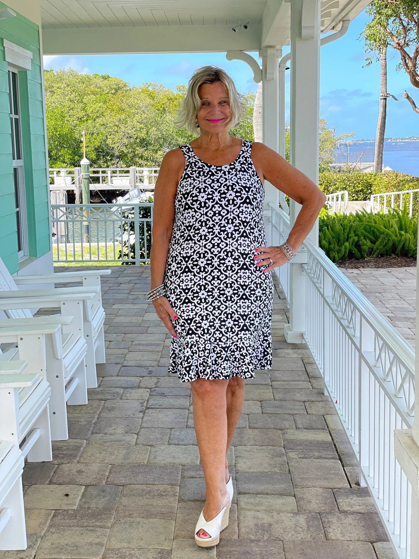 NAPLES DAY HALTER RUFFLE