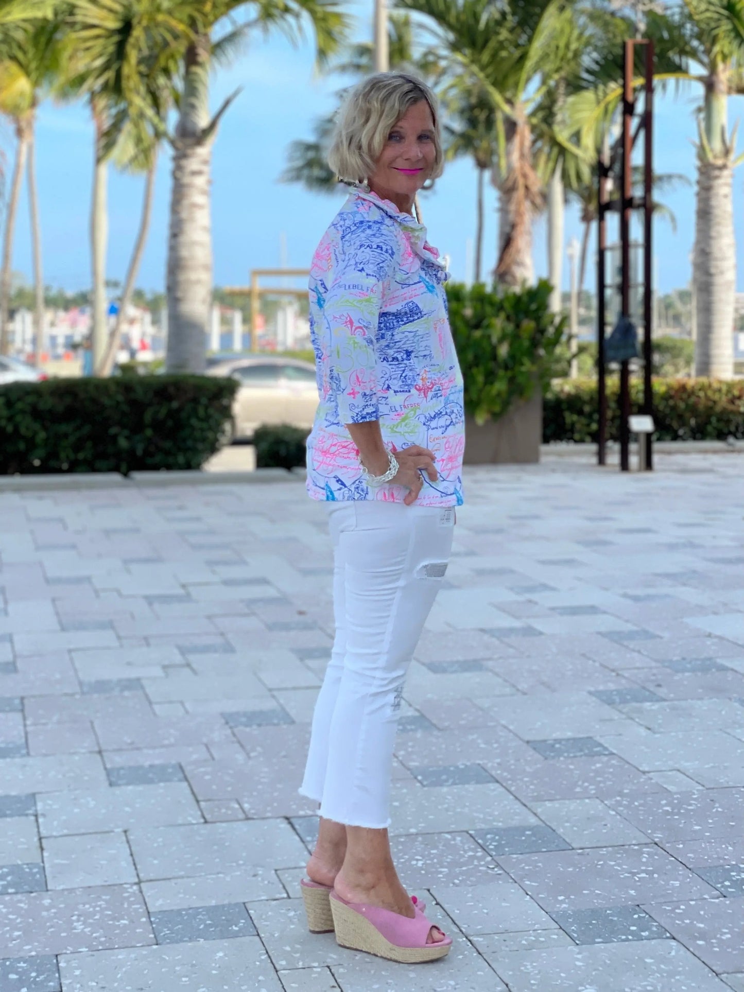 POST CARDS OFLOVE 3/25 RUFFLE TOP
