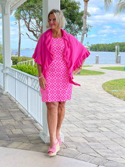 PINK DIAMONDS HALTER DRESS