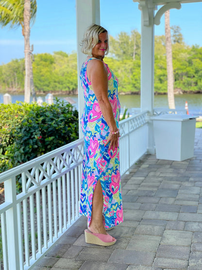 SECRET LOVE HEARTS KEYHOLE MAXI