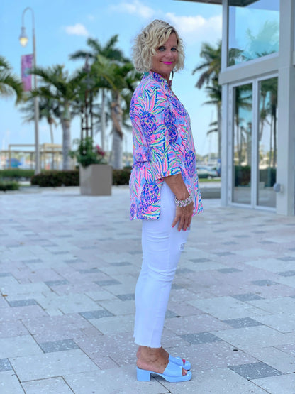 PINK PINEAPPLE TUNIC