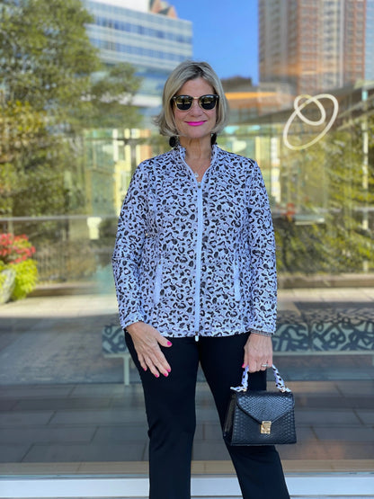 SNOW LEOPARD FULL ZIPPER