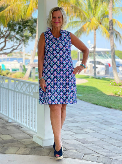 PINEAPPLE VACA RUFFLE DRESS