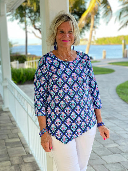 PINEAPPLE VACA ASYMMETRIC TOP