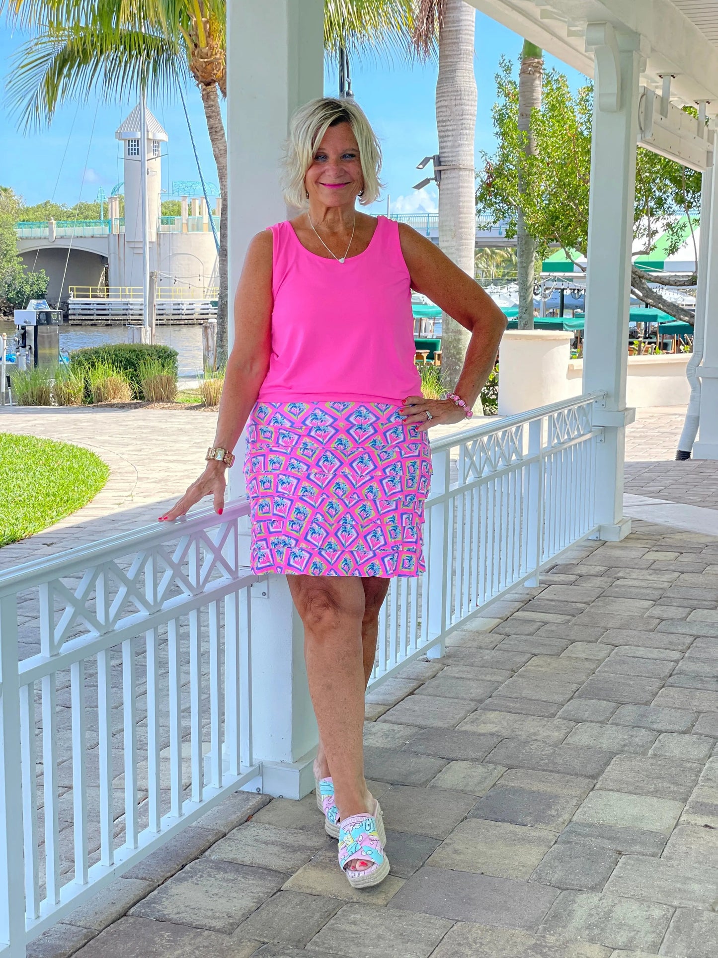 PALM TREE SIESTA CHA CHA SKORT