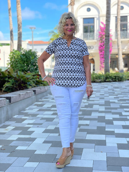SANDBAR SHORT SLEEVE TOP